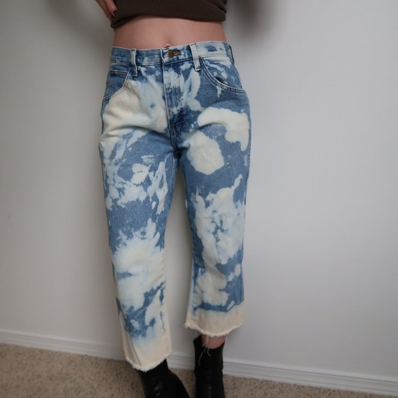 Denim - Vintage 90's bleach dye jeans